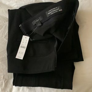 J.Crew Flared Black Ponte Pants NWT